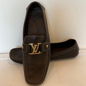 Louis Vuitton brown moccasin